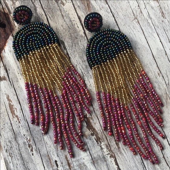 FP Seed Bead Ombré Earrings - Picture 3 of 3